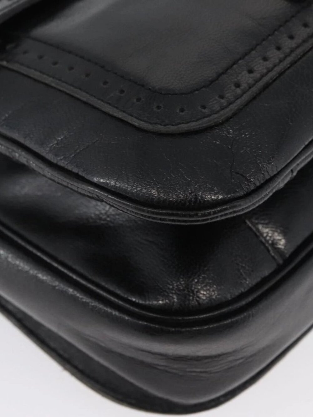 SAINT LAURENT Shoulder Bag Leather Black gold - Picture 3 of 16